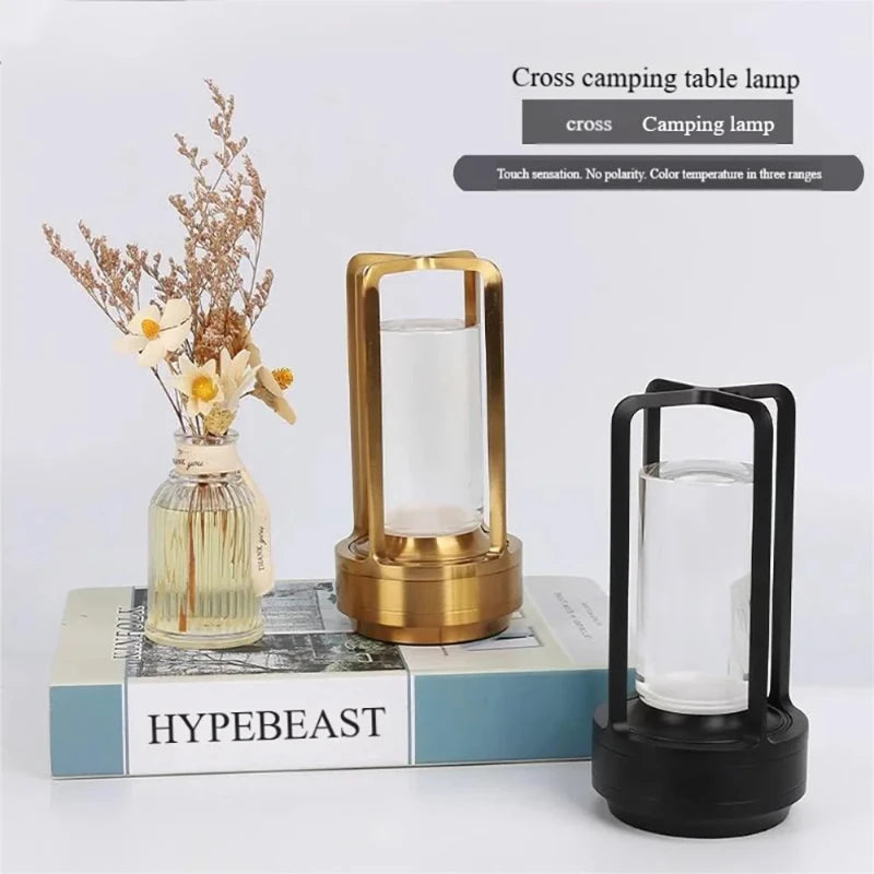 Crystal Lamp Plastic Bedside Table Bedroom Led Touch Table Lamp Restaurant Decoration Atmosphere Night Light