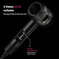 5 in 1 Professional Hair Dryer, with Hot and Cold Air Functionality - Lightweight and Thermostatic Styling Tool for Smooth Hair