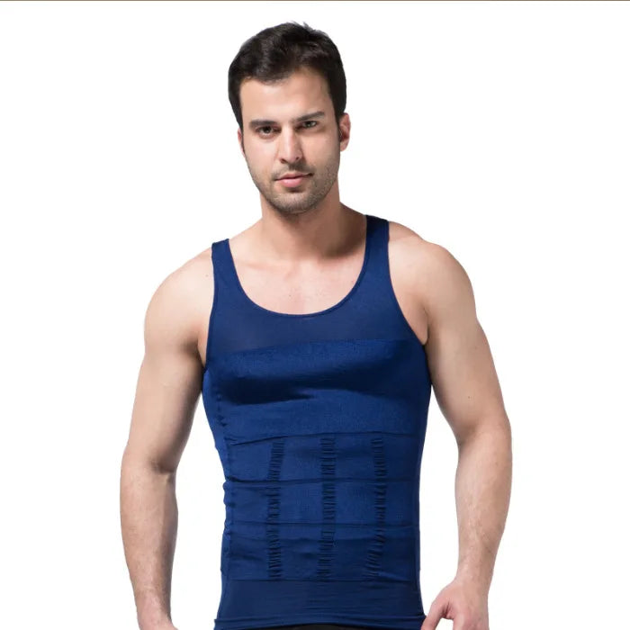 Men's Slimming Body Shapewear Corset Vest Shirt Compression Abdomen Tummy Belly Control Slim Waist Cincher Underwear Sports Vest