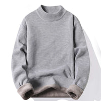 Half Turtleneck Knitwear Sweater New Autumn/Winter Mock Neck Sweatshirts Solid Color Pullovers Man Brand Casual Mens Clothing