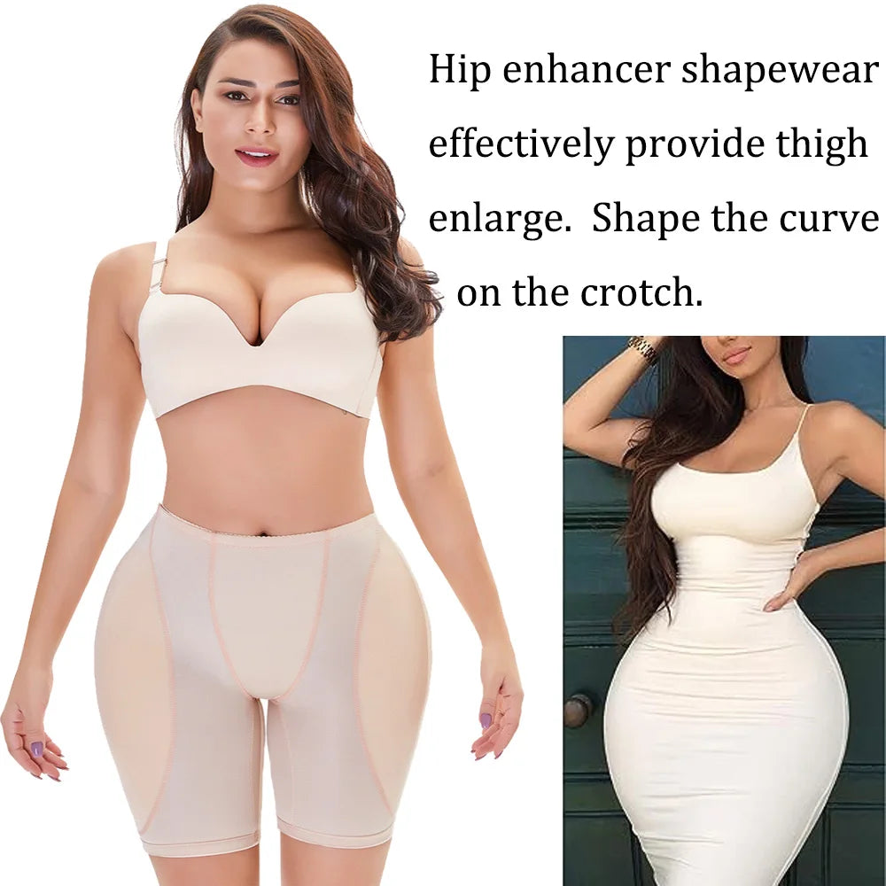 Shapewear Hip Enhancer Panties Women Low Waist Body Shaper Butt Padded Underwear Hip pads