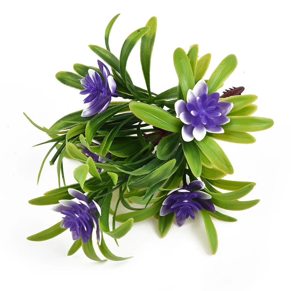 Artificial Flowers Plant Pot Simulate Fake Plastic Flowers Home Office Decor Gift Desktop Bonsai Wedding Party Balcony Ornaments