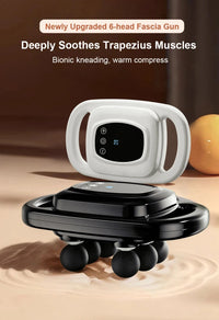 6 Head Massage Gun for Muscle Relief Deep Tissue Percussion for Neck Cervical Spine  Full Body