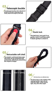 Hand Free Dog Leash for Pet Walking  Dog Accessories Running Jogging Adjustable Dog leash Waist Belt Chest Strap Traction Rope