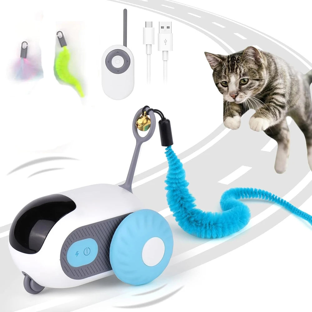2-in-1 Smart Remote Control Cat Toy Car
