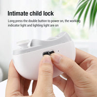 2 In 1 Electric Nail Clippers Manicure Anti-Splash Nail Trimmer For Baby Finger Toe Scissors Pedicure Thick Nails Cutter Tools