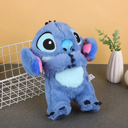 Kawaii Stitch Plush Doll For Baby, Sleeping Companion, Musical Sound Soothing With Air Bag And Light, Breathing Toys Gifts