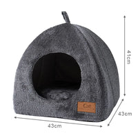 Winter Warm Cat Bed Comfortable Foldable Cat's House Plush Pet Soft Bed Sofa for Small Medium Dogs Cats Puppy Sleep Cushion Nest