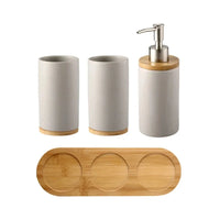 Ceramic Bathroom Accessories Set Fashion Soap Dispenser Toothbrush Holder Tumbler Ceramic Household Bathroom Product